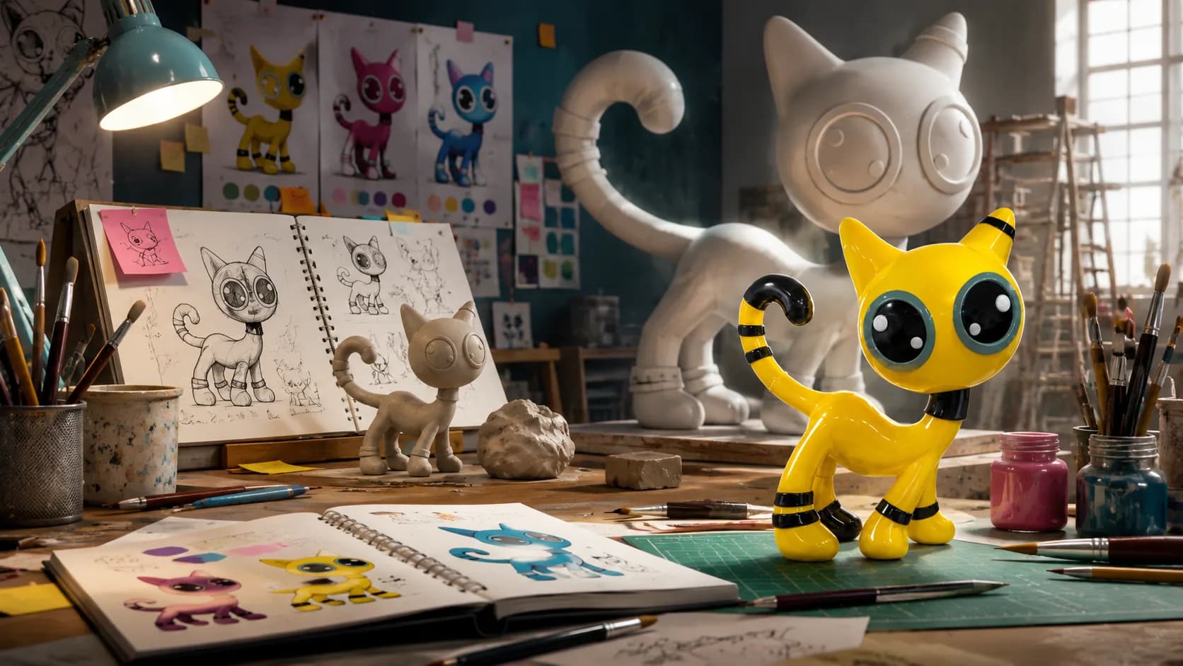 From drawing to three metres: how Cat Zyon becomes a sculpture